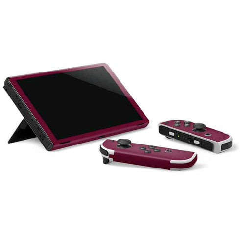 Texas A&M University Black Logo Nintendo Switch OLED (2021) Skin